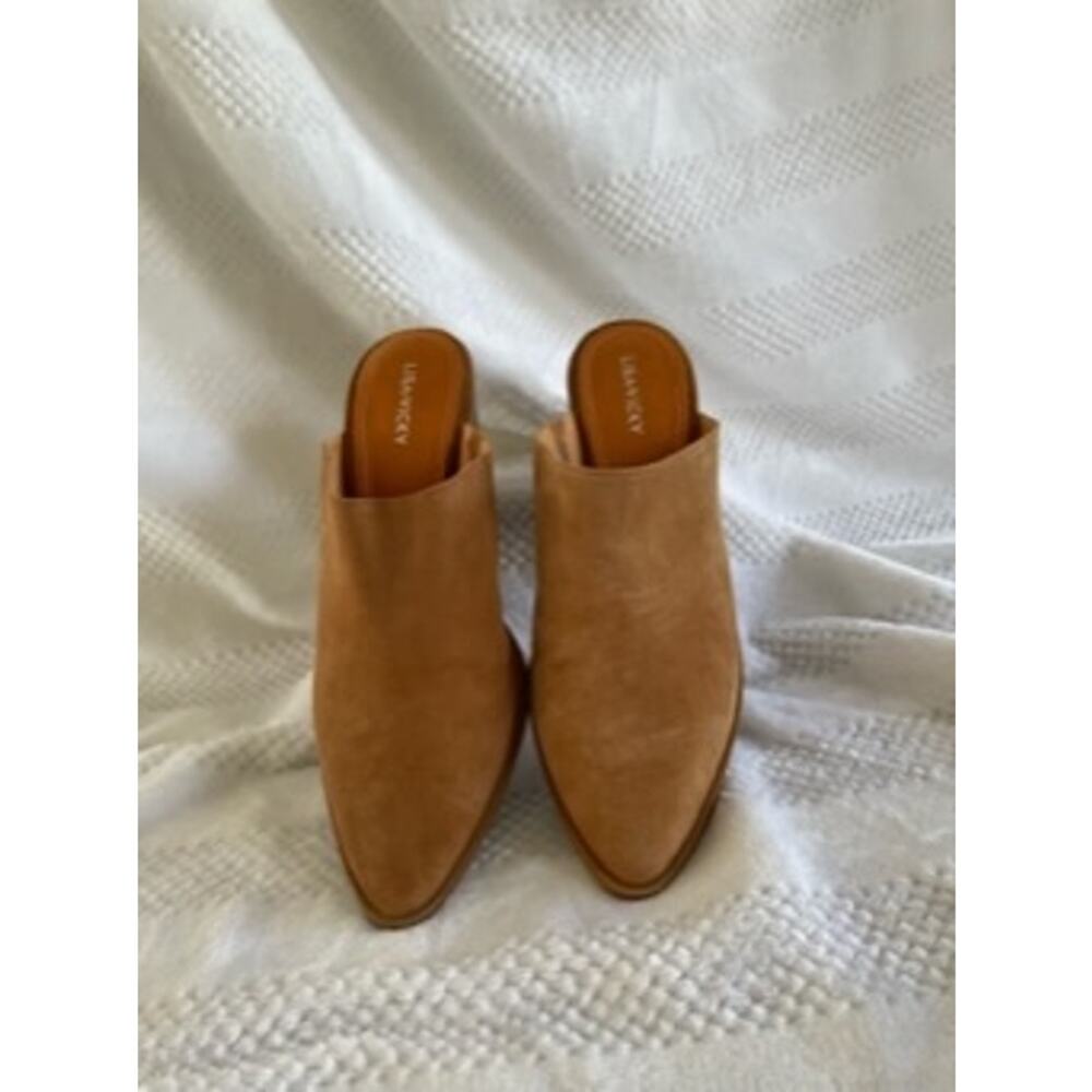 Lisa Vicky Brown Heeled Pointed Toe Mules Size 9.5 M - Picture 2 of 5